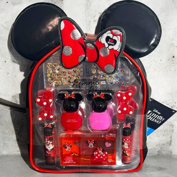 Townley Girl Disney Minnie Mouse Cosmetic Makeup Gift Bag Set - Picture 1 of 14